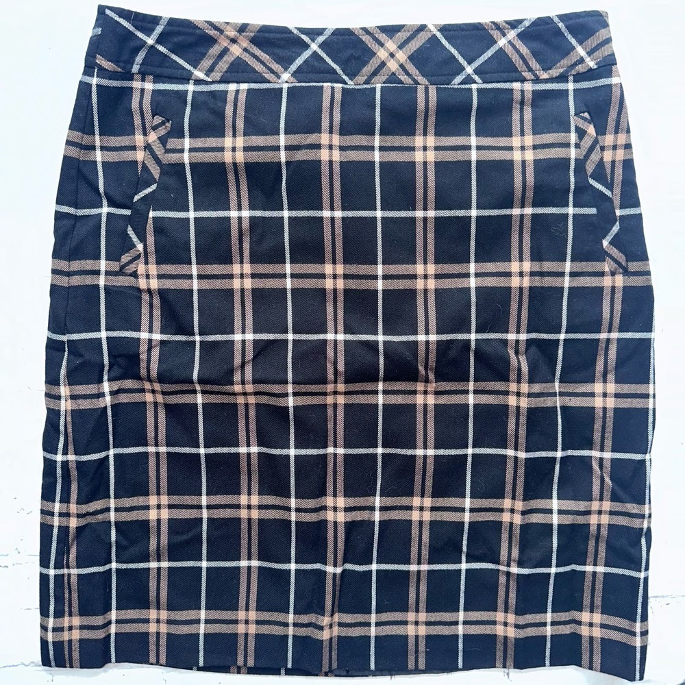NWT Women’s Medium Laura Scott Lined Plaid Skirt